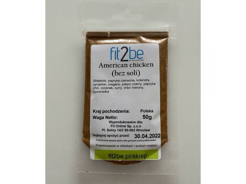 Przyprawa American Chicken BEZ SOLI 50g